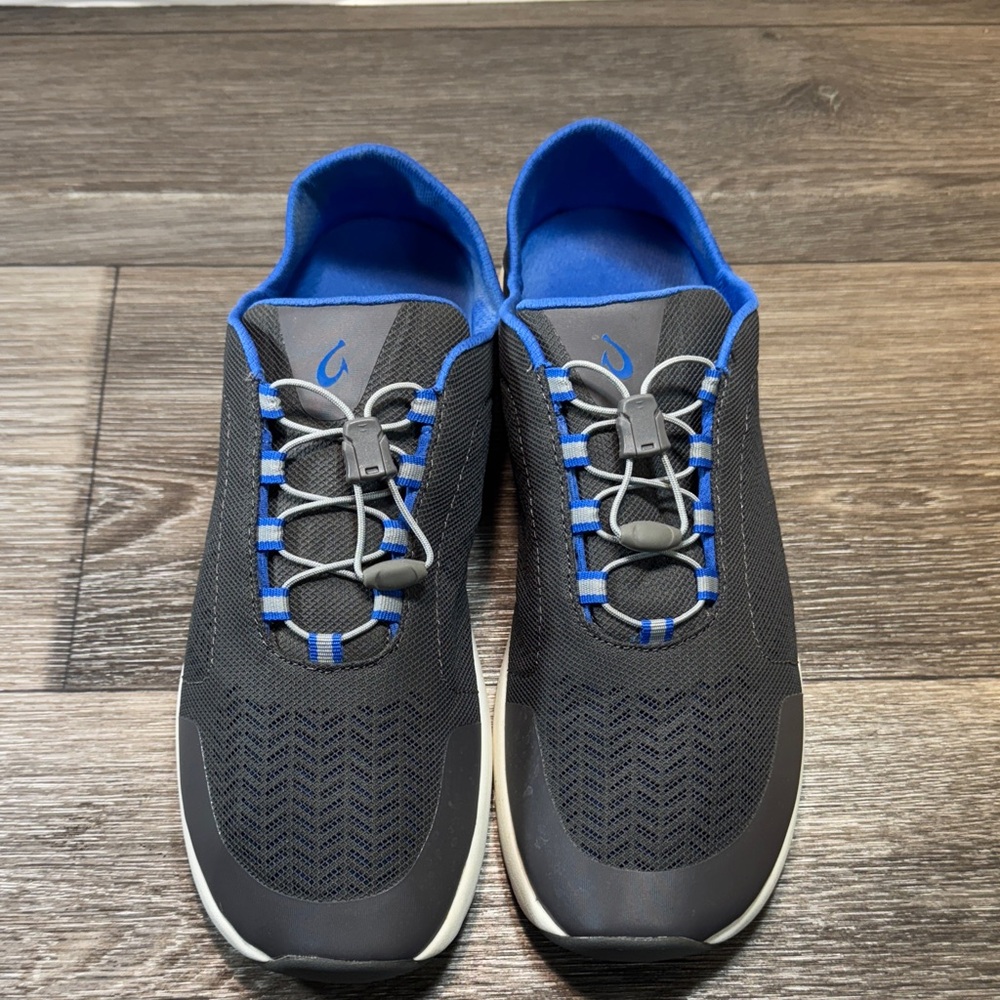 Olukai Gray and Blue Athletic Shoes men’s size 12 (s280)